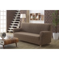 Чехол на двухместный диван Milano коричневый
