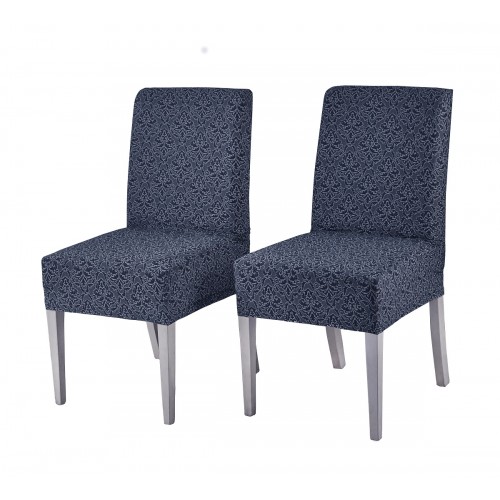 Чехлы на стулья Верона - комплект 2 штуки синий